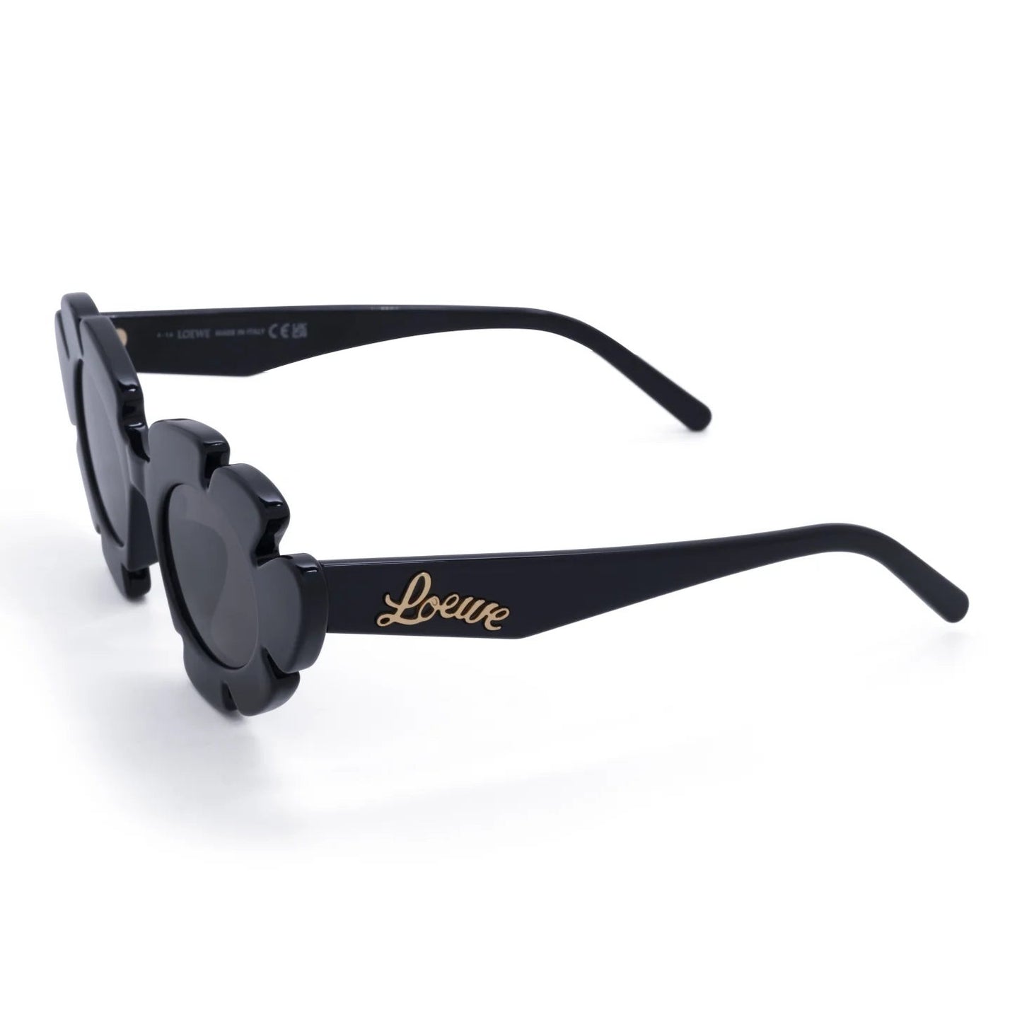 Occhiale da sole Loewe Curvy LW40088U 01A Black-laterale