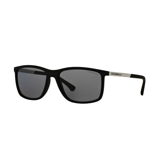 Occhiali da sole Emporio Armani EA4058 5063/81 neri rettangolari