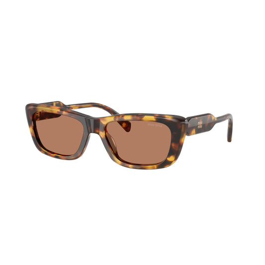 Occhiali da sole Miu Miu MU B12S 14L20D Honey Havana rettangolare