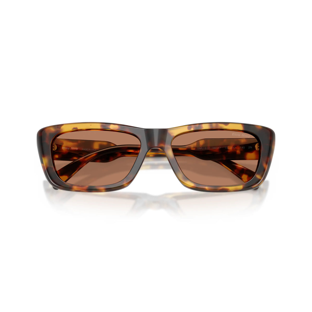 Occhiali da sole Miu Miu MU B12S 14L20D Honey Havana rettangolare