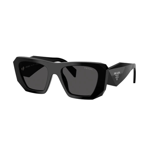 Occhiali da sole Prada PR B18S 16K08Z Black Grey squadrati -laterale