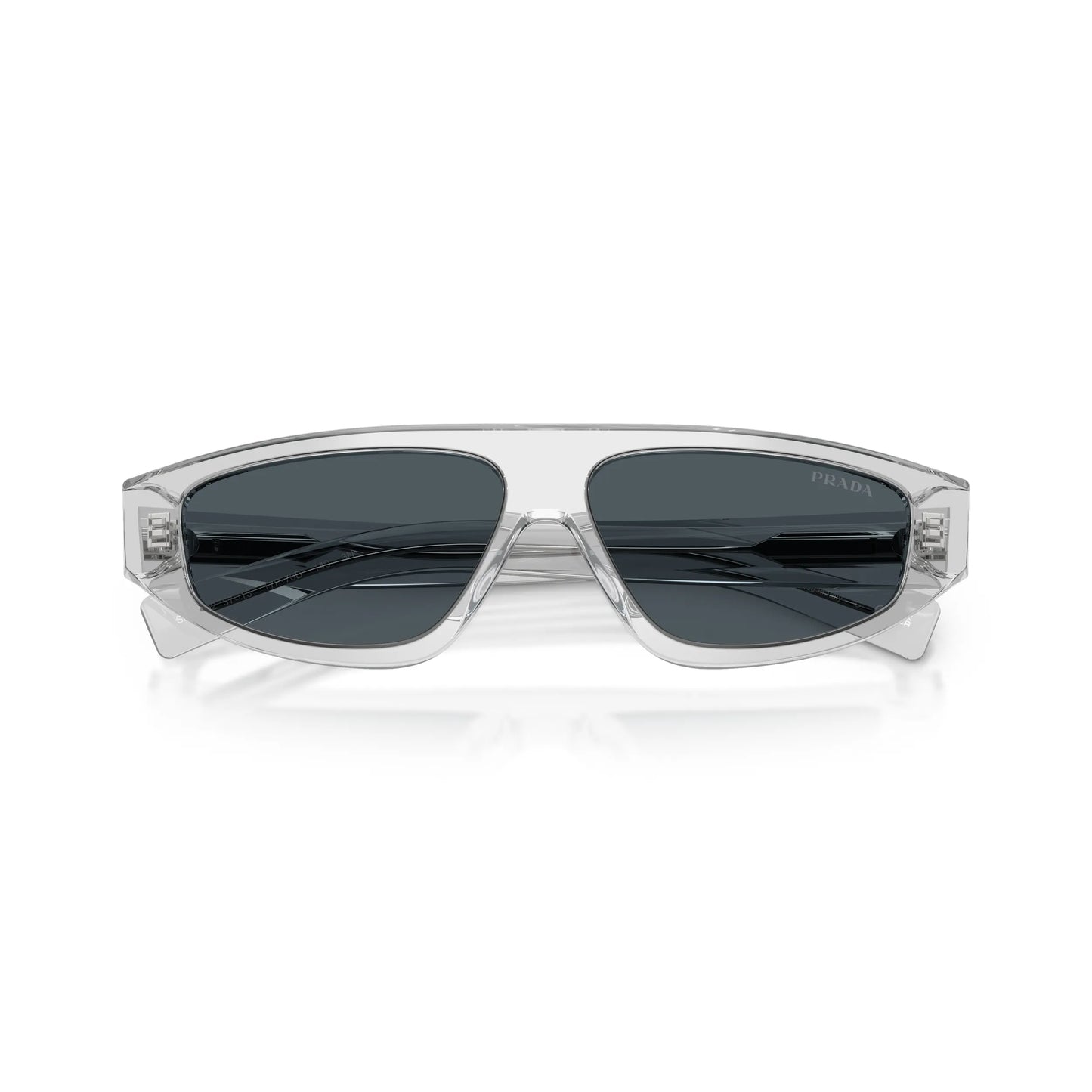 Occhiali da sole Prada PR C02S 17P70B Grigio Crystal Grey avvolgenti -dettagli2