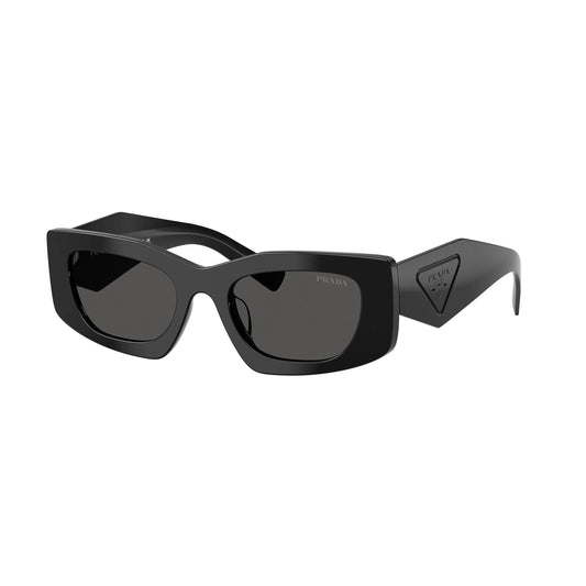 Occhiali da sole Prada PR D03SD 16K08Z Black Grey rettangolari -laterale