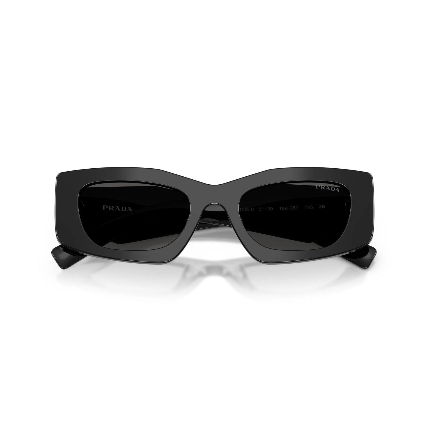 Occhiali da sole Prada PR D03SD 16K08Z Black Grey rettangolari -dettagli2
