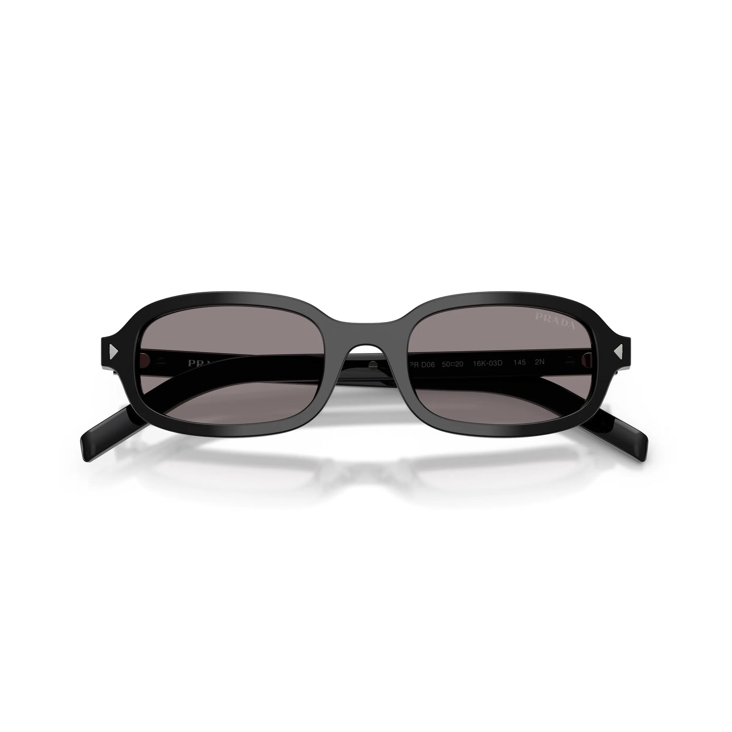Occhiali da sole Prada PR D06S 16K03D Black Grey ovali -dettagli2