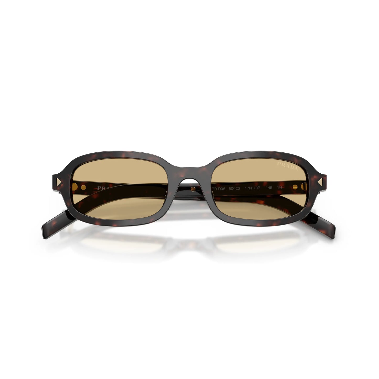 Occhiali da sole Prada PR D06S 17N70R Root Tartarugato Brown ovali -dettagli2