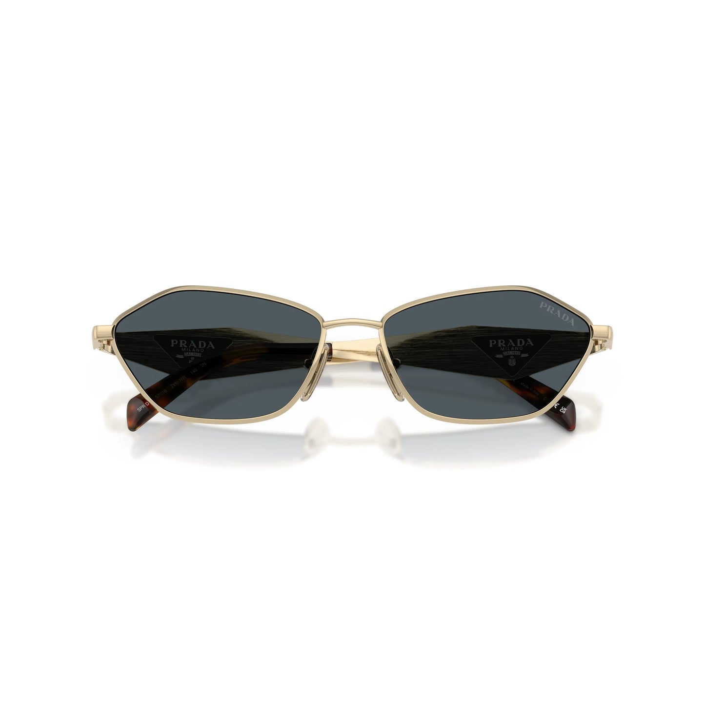 Occhiali da sole Prada PR D50S ZVN70B Oro Pallido Grey squadrati -dettagli2