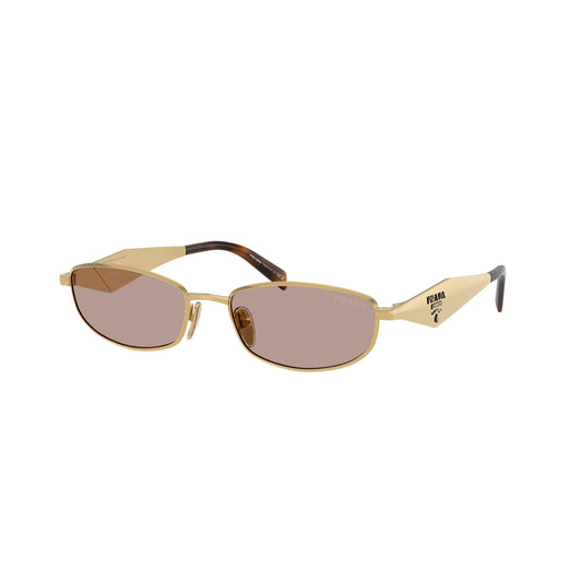 Occhiali da sole Prada PR D51S 5AK20I Oro ovale -laterale