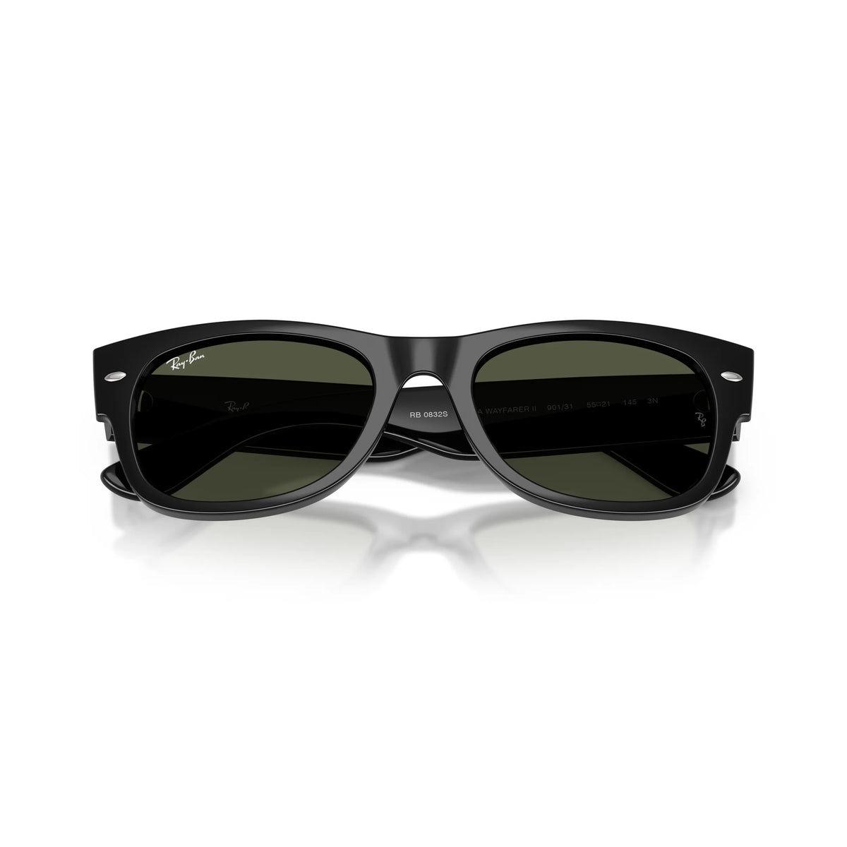 Occhiali da sole Ray-Ban Mega Wayfarer II RB0832S 901/31 Nero rettangolare