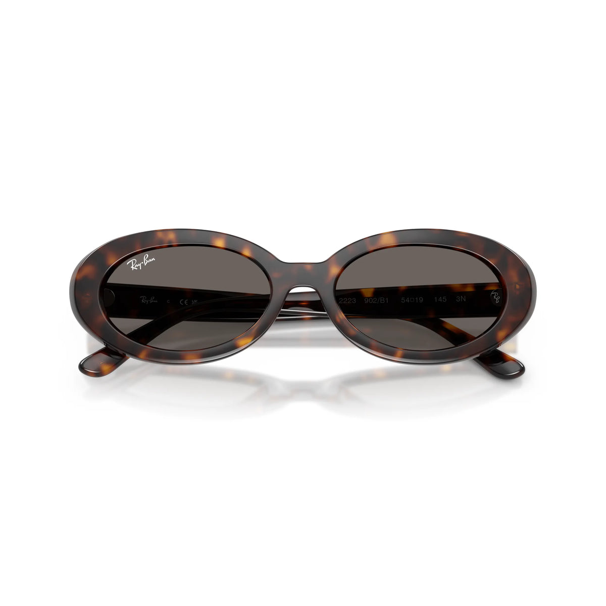Occhiali da sole Ray-Ban RB2223 902/B1 Havana Grey ovali -dettagli2
