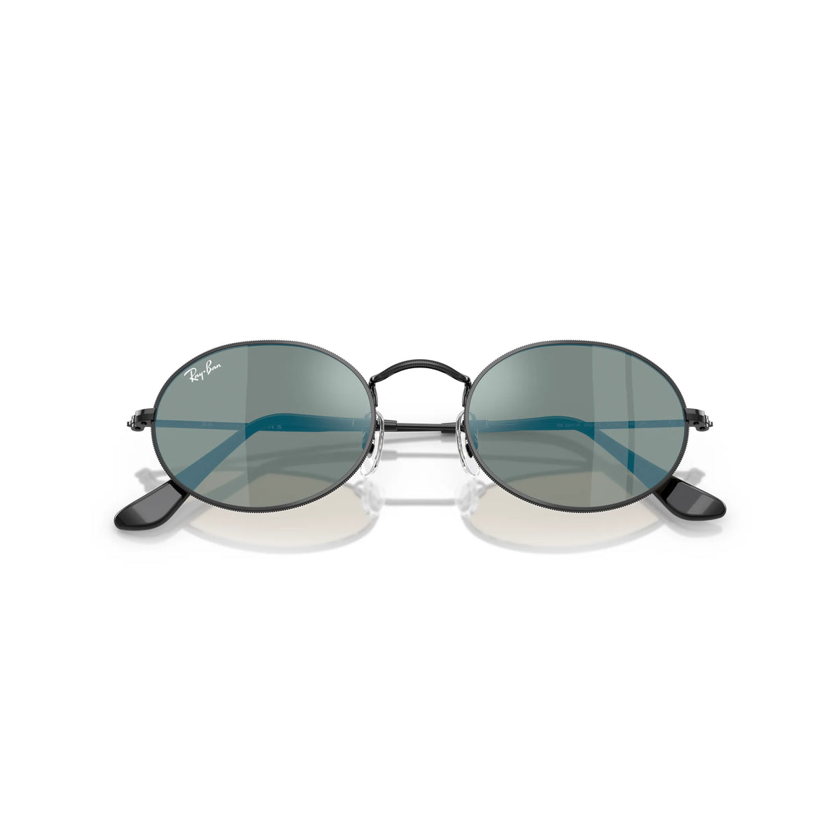 Occhiali da sole Ray-Ban Oval RB3547N Black Blue ovali -dettagli2