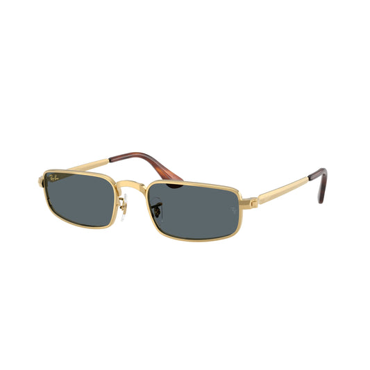 Occhiali da sole Ray-Ban A$AP Rocky RB3927 001/R5 Gold Blue rettangolari -laterale