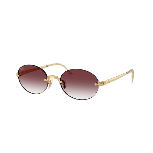 Occhiali da sole Ray-Ban A$AP Rocky RB3929 001/8H Gold Purple Gradient ovali -laterale