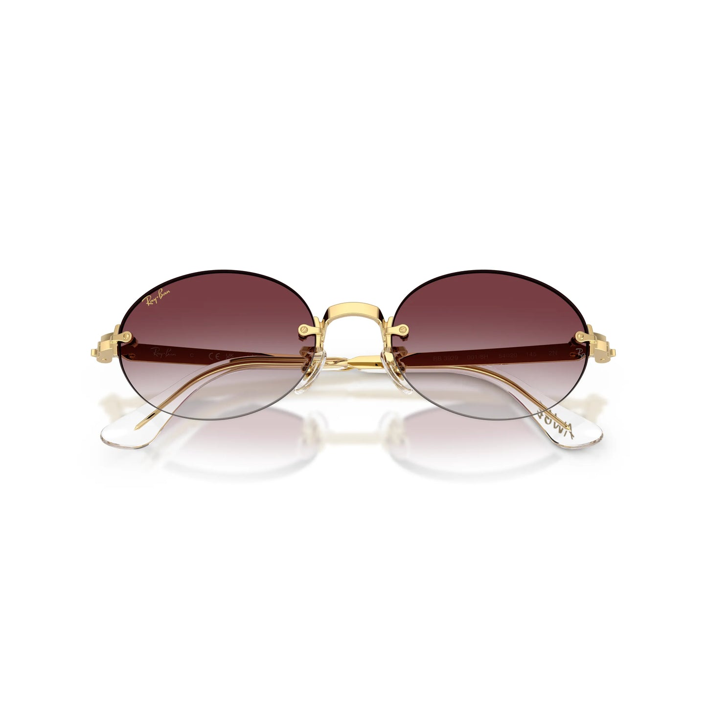 Occhiali da sole Ray-Ban A$AP Rocky RB3929 001/8H Gold Purple Gradient ovali -dettagli2