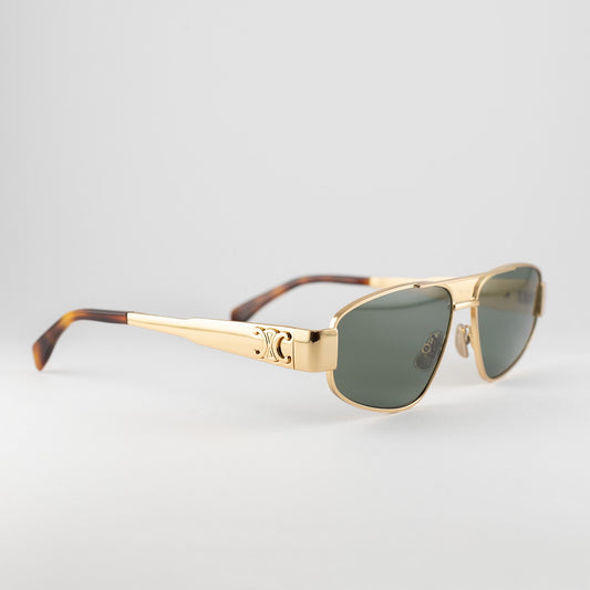 Occhiale da sole Celine CL40281U 30N Gold-laterale