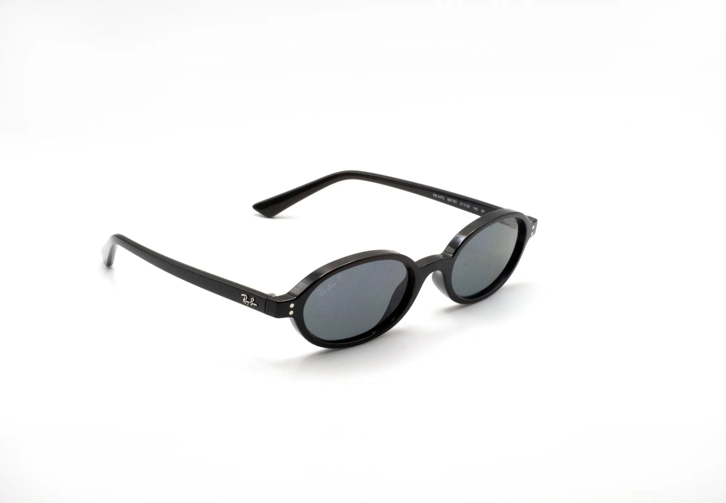 Occhiali da sole Ray-Ban RB4472 667781 Black Grey Polarized ovali