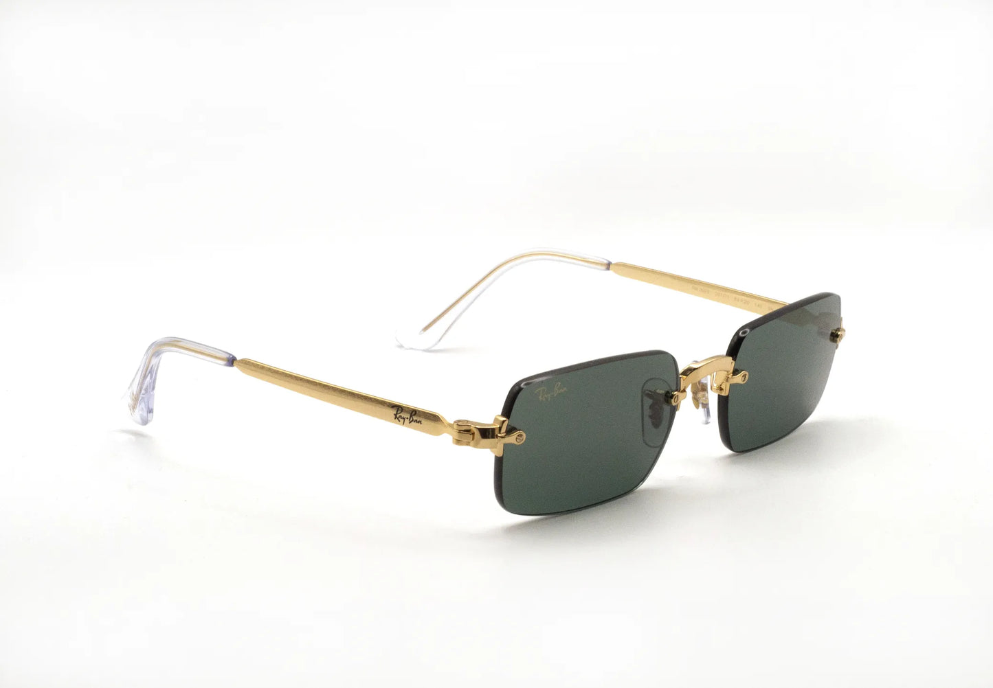 Occhiali da sole Ray-Ban RB3928 001/71 Gold Verde Scuro rettangolari