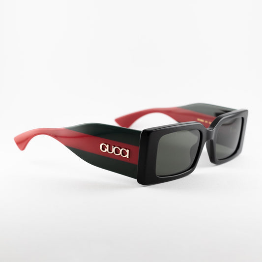 Occhiali da sole Gucci GG1860S 001 verdi rettangolari