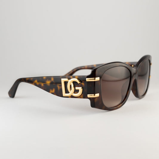 Occhiali da sole Dolce & Gabbana DG4501 502/13 Havana rettangolari
