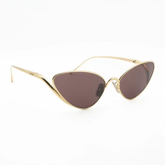 Occhiale da sole Loewe Signature LW40179U 30Y Oro/Viola-laterale