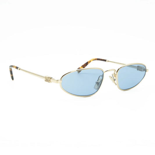 Occhiali da sole Miu Miu MU A52S ZVN60O Gold pallido ovali