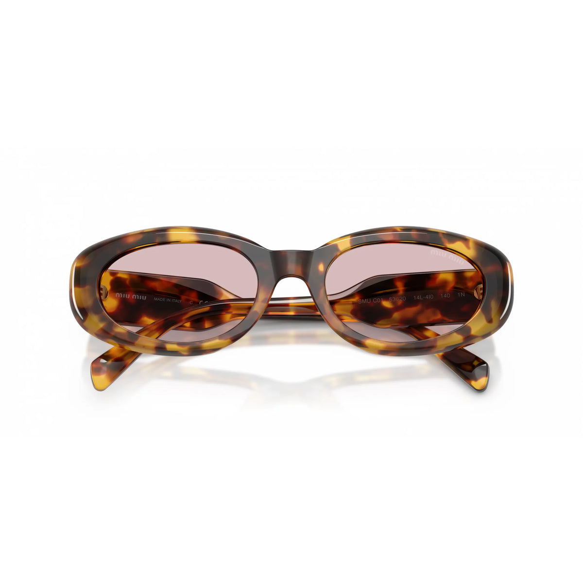Occhiali da sole Miu Miu MU C01S 14L4I0 Honey Havana cat-eye
