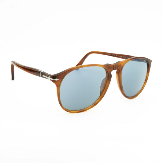 Occhiali da sole Persol PO9649S 96/56 Terra di Siena rotondi