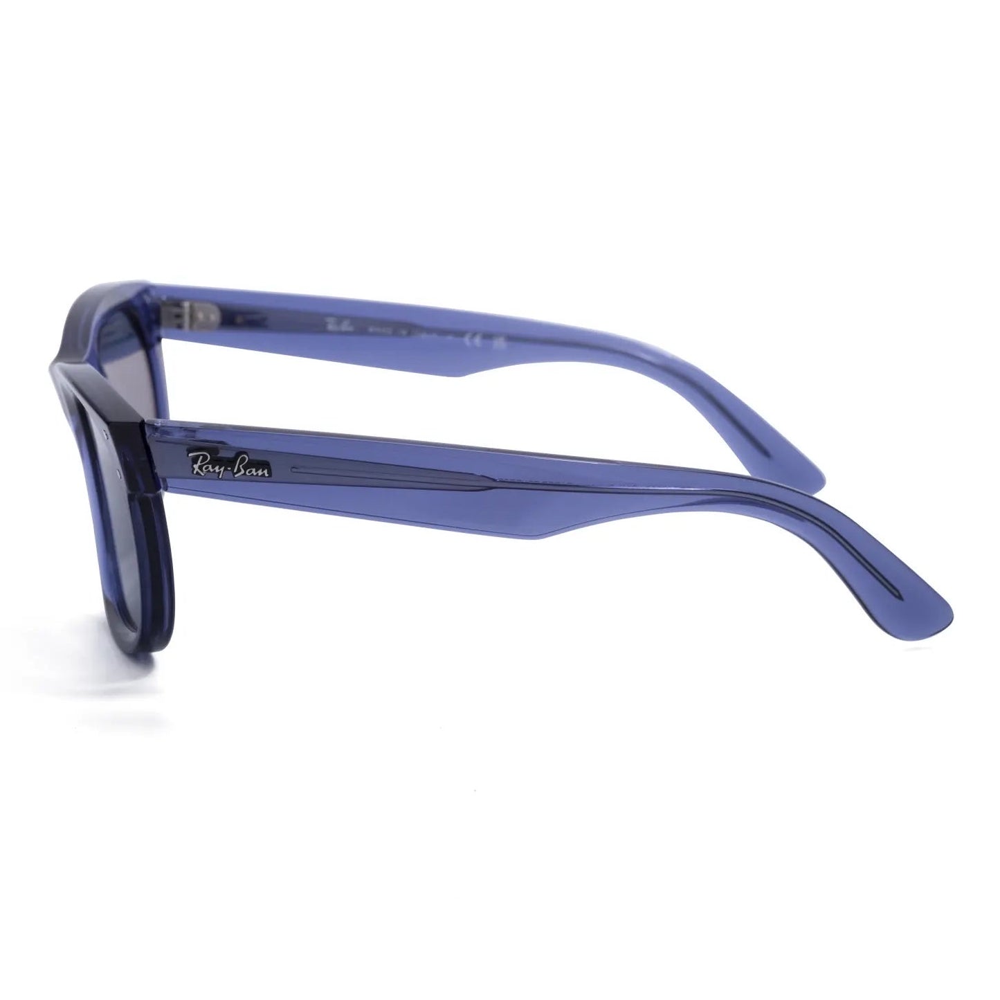 Occhiale da sole Ray-Ban Wayfarer Reverse RBR0502S 6708/3A - Blu navy trasparente-dettagli