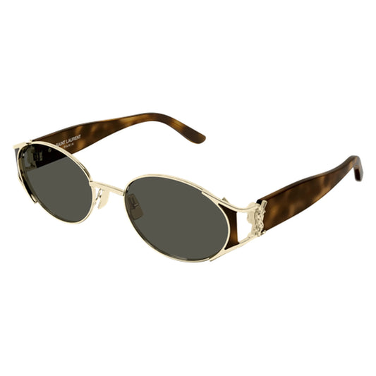 Occhiali da sole Saint Laurent SL M919-003 Havana/oro ovale