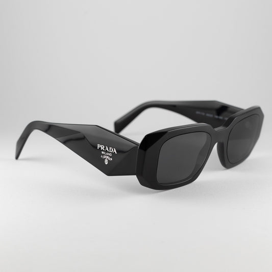 Occhiale da sole Prada SPR 17W 1AB-5S0 Black-laterale