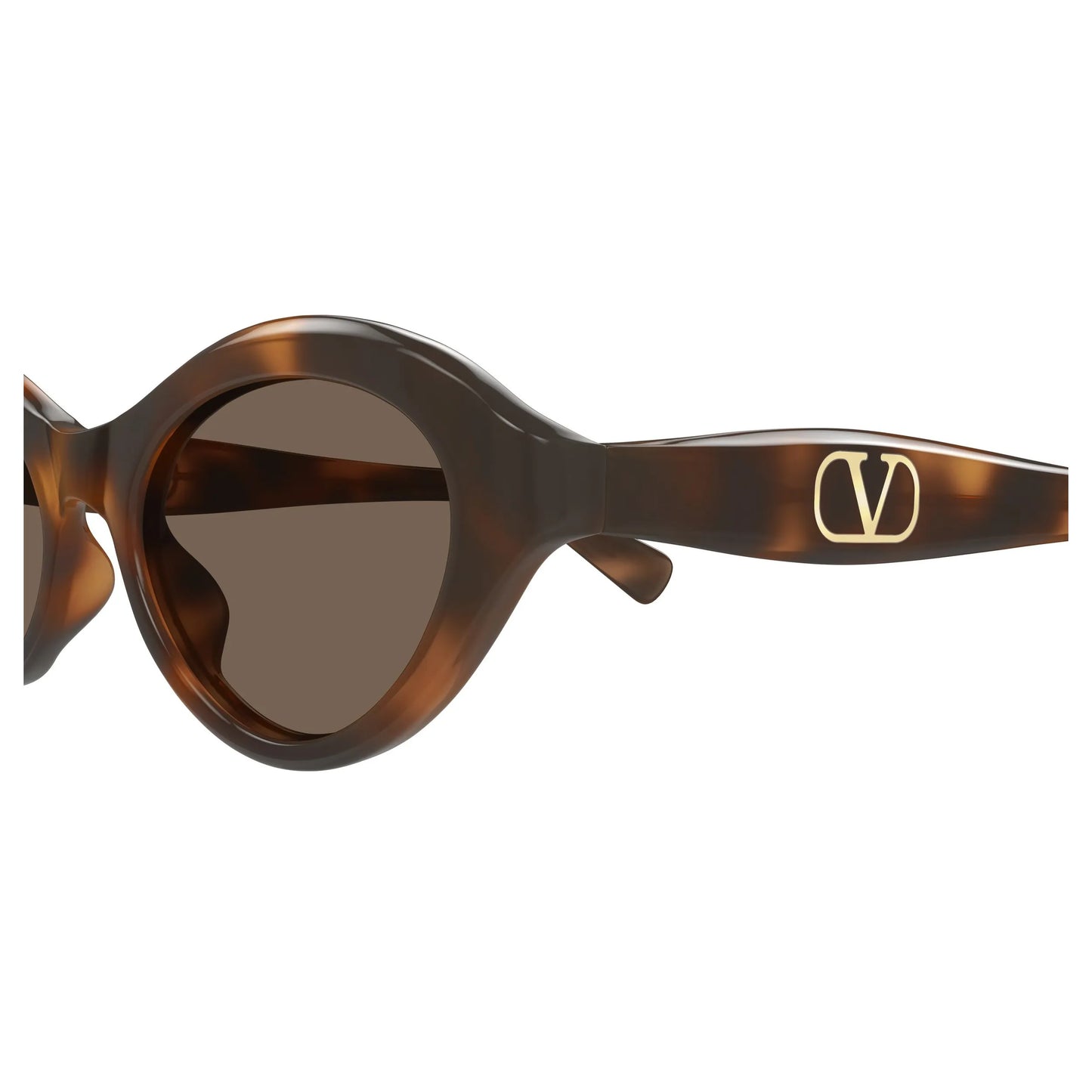 Occhiali da sole Valentino VG0008S 002 Havana Brown cat-eye -dettagli