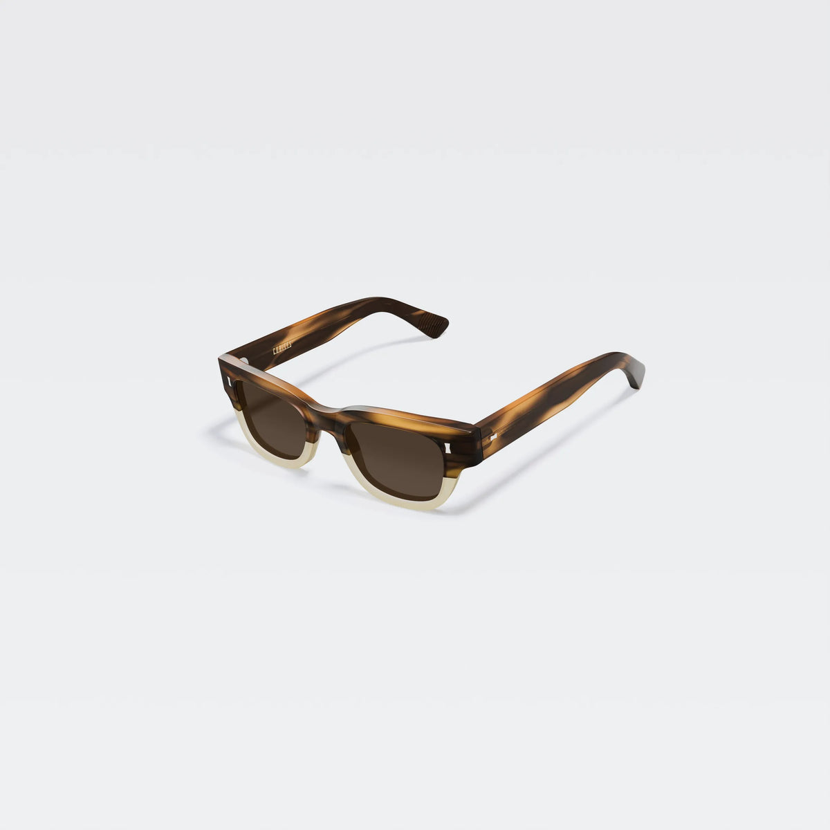 Occhiali da sole Cubitts Frederick Beechwood Fade rettangolare