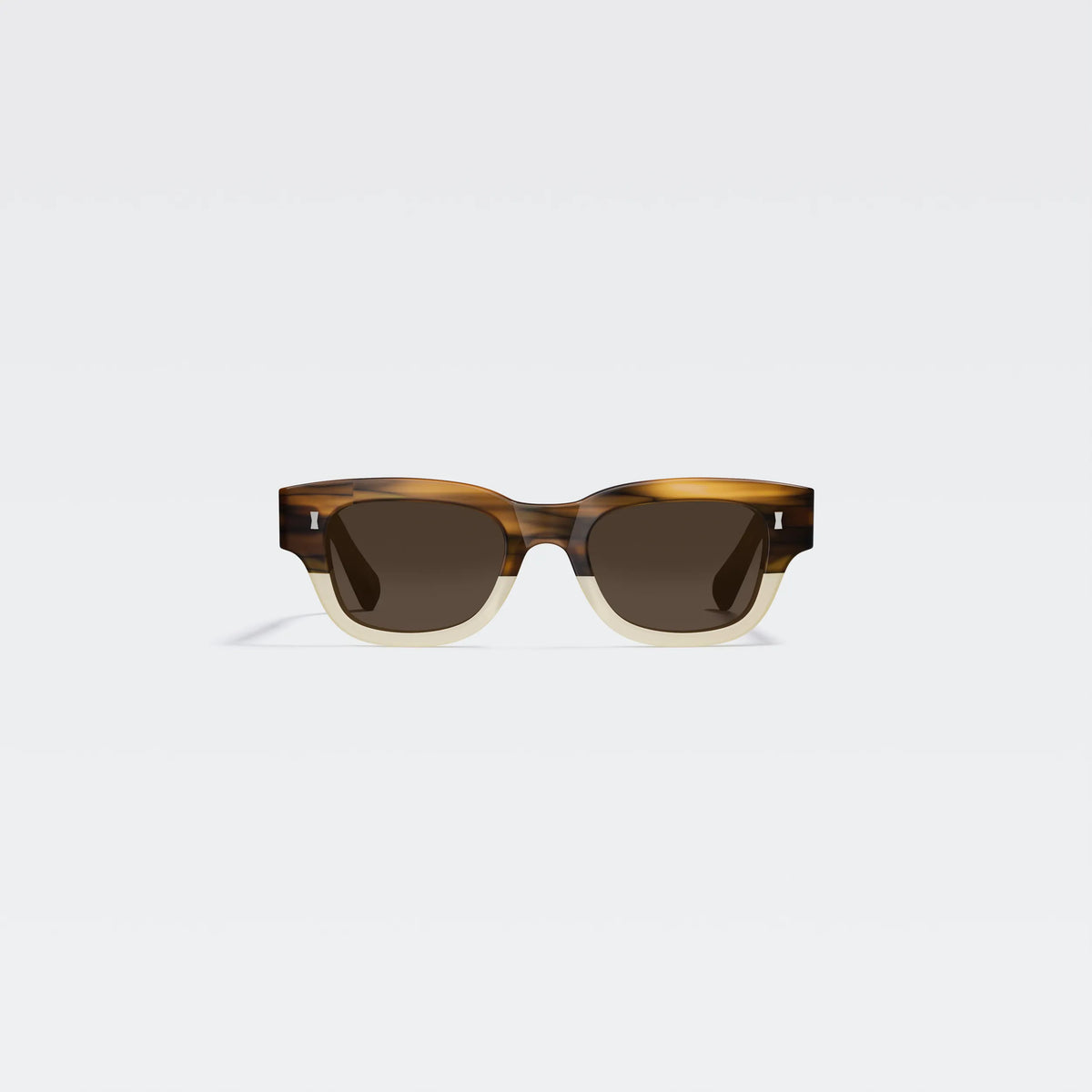 Occhiali da sole Cubitts Frederick Beechwood Fade rettangolare