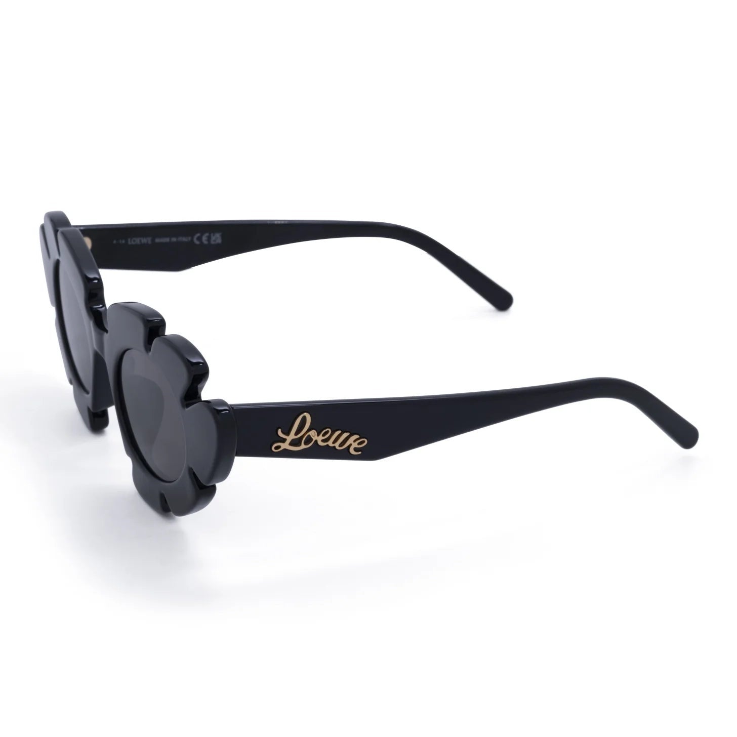 Occhiale da sole Loewe Curvy LW40088U 01A Black-laterale