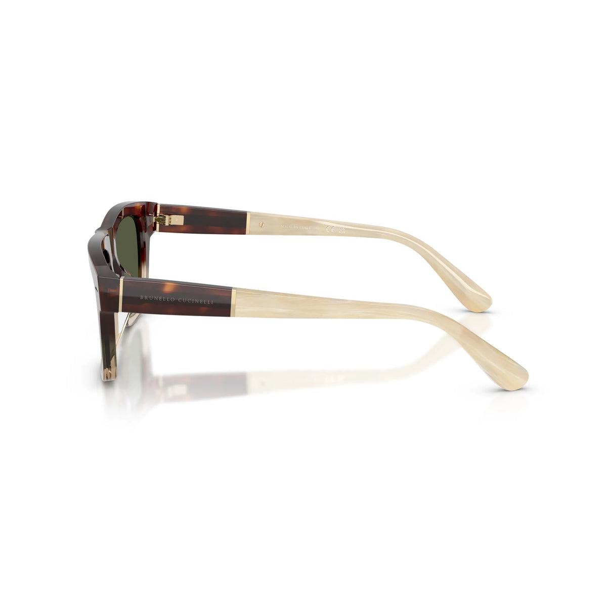 Brunello Cucinelli Sonnenbrille BC4033S 105552 Havana Borgo / Crystal rechteckig