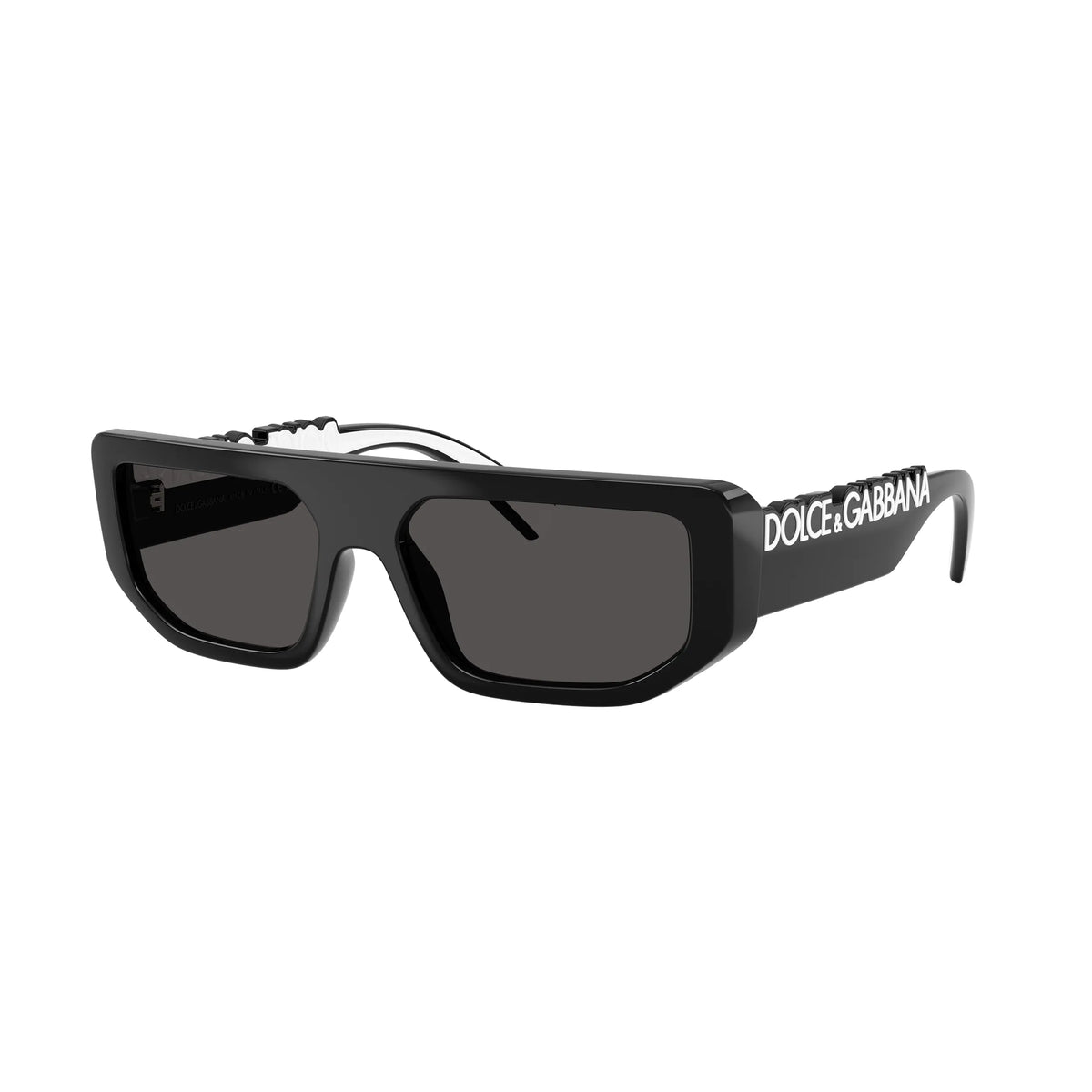 Occhiale da sole Dolce & Gabbana DG6203 501/87 Nero rettangolare -laterale