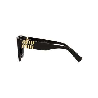 Occhiali da sole Miu Miu MU 01YS 1AB5D1 Nero Grigio sfumato -dettagli
