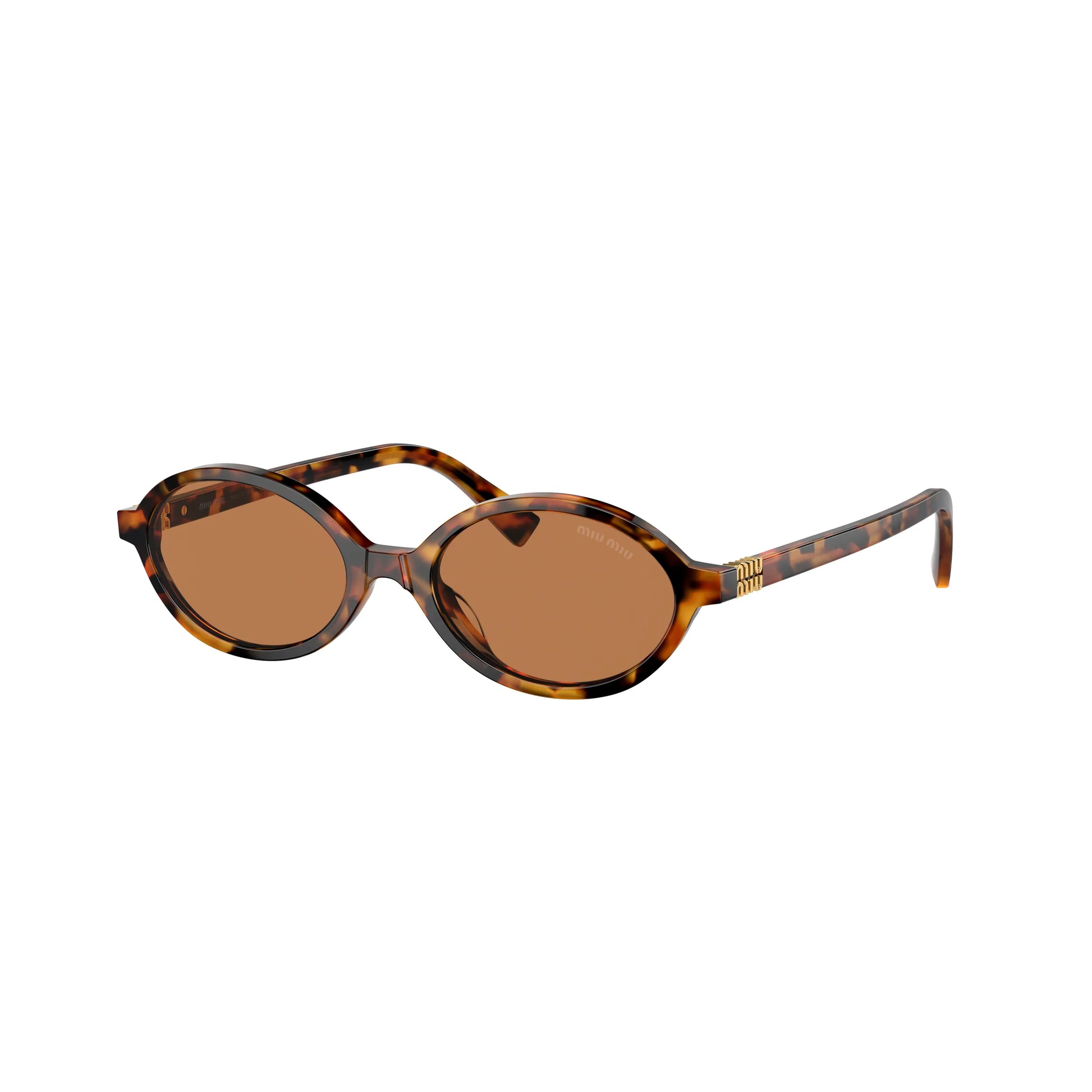 Occhiali da sole Miu Miu MU 04ZS 19P2Z1 Havana Light Brown ovali -laterale