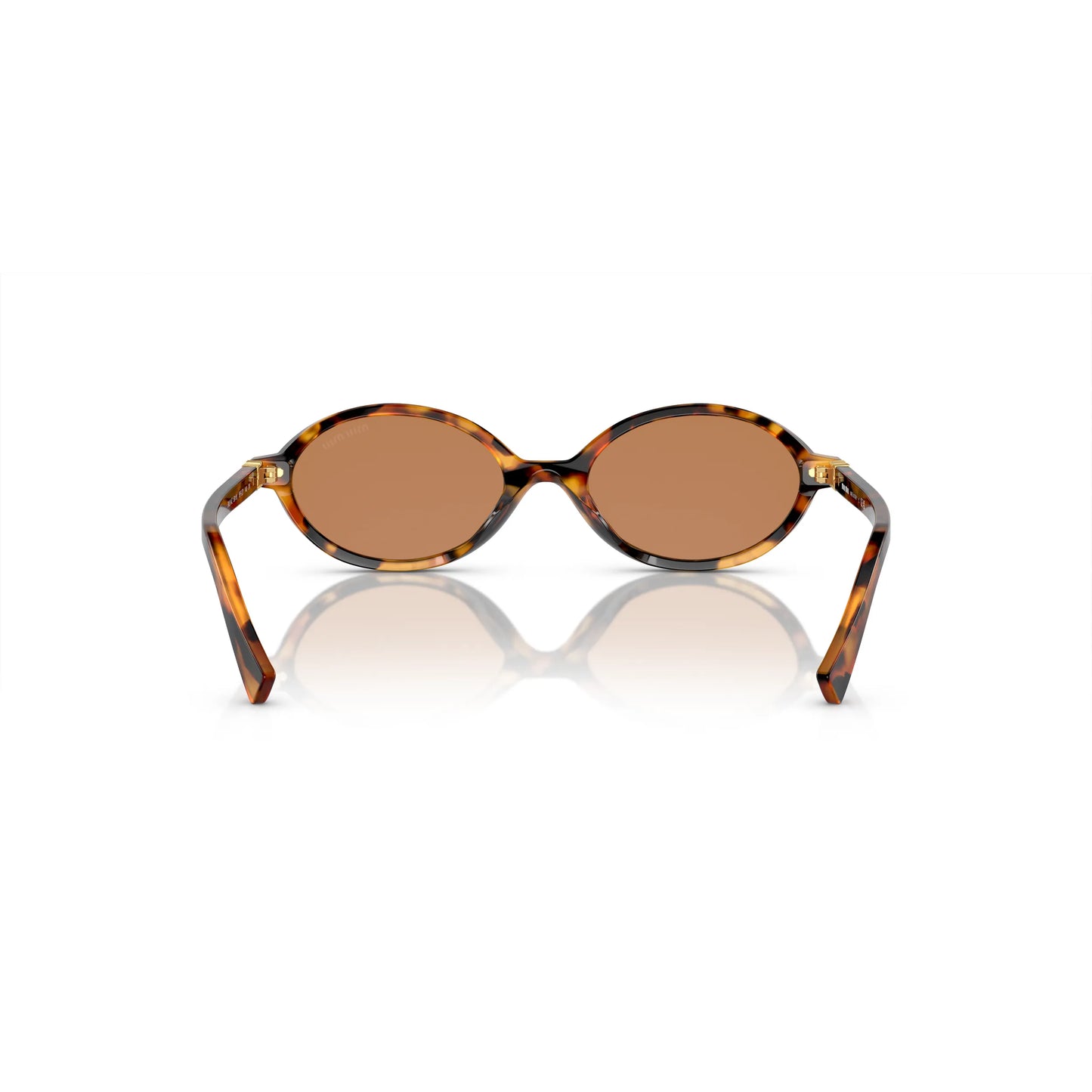 Occhiali da sole Miu Miu MU 04ZS 19P2Z1 Havana Light Brown ovali -dettagli1