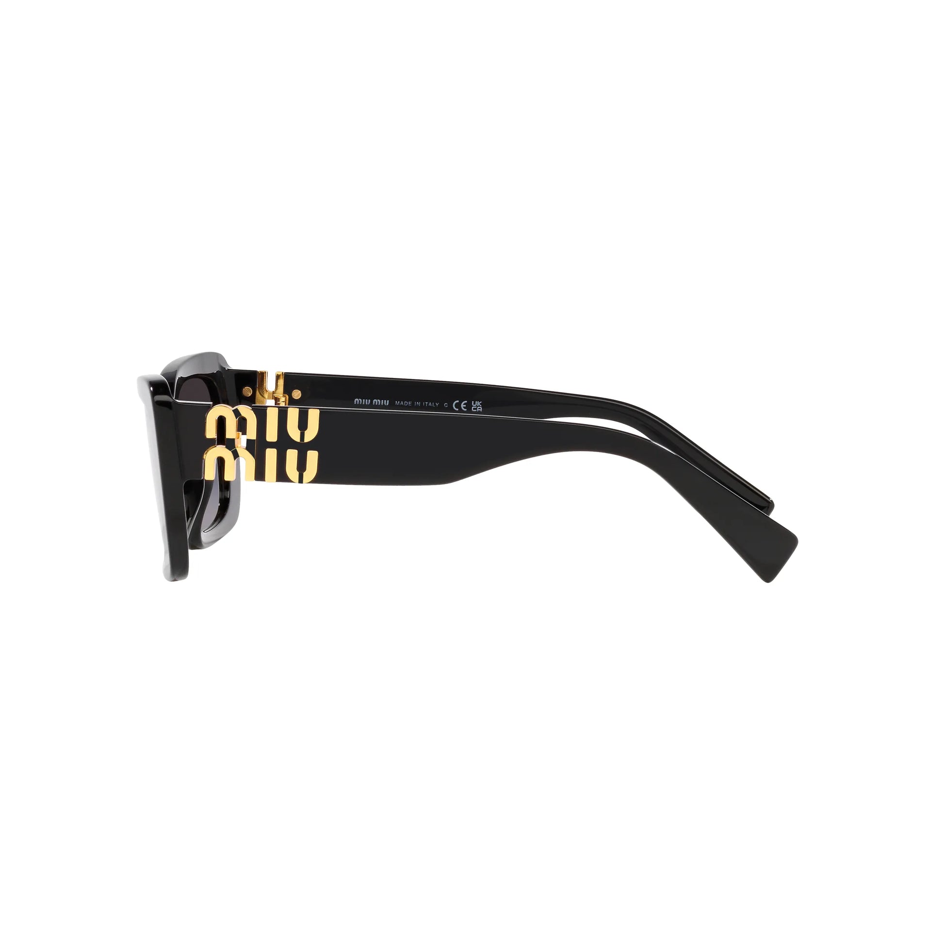 Occhiali da sole Miu Miu MU 07YS 1AB5D1 Nero rettangolare -dettagli