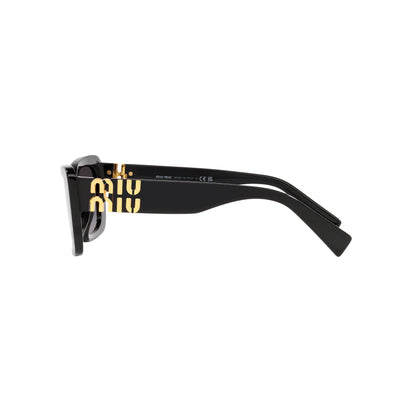 Occhiali da sole Miu Miu MU 07YS 1AB5D1 Nero rettangolare -dettagli
