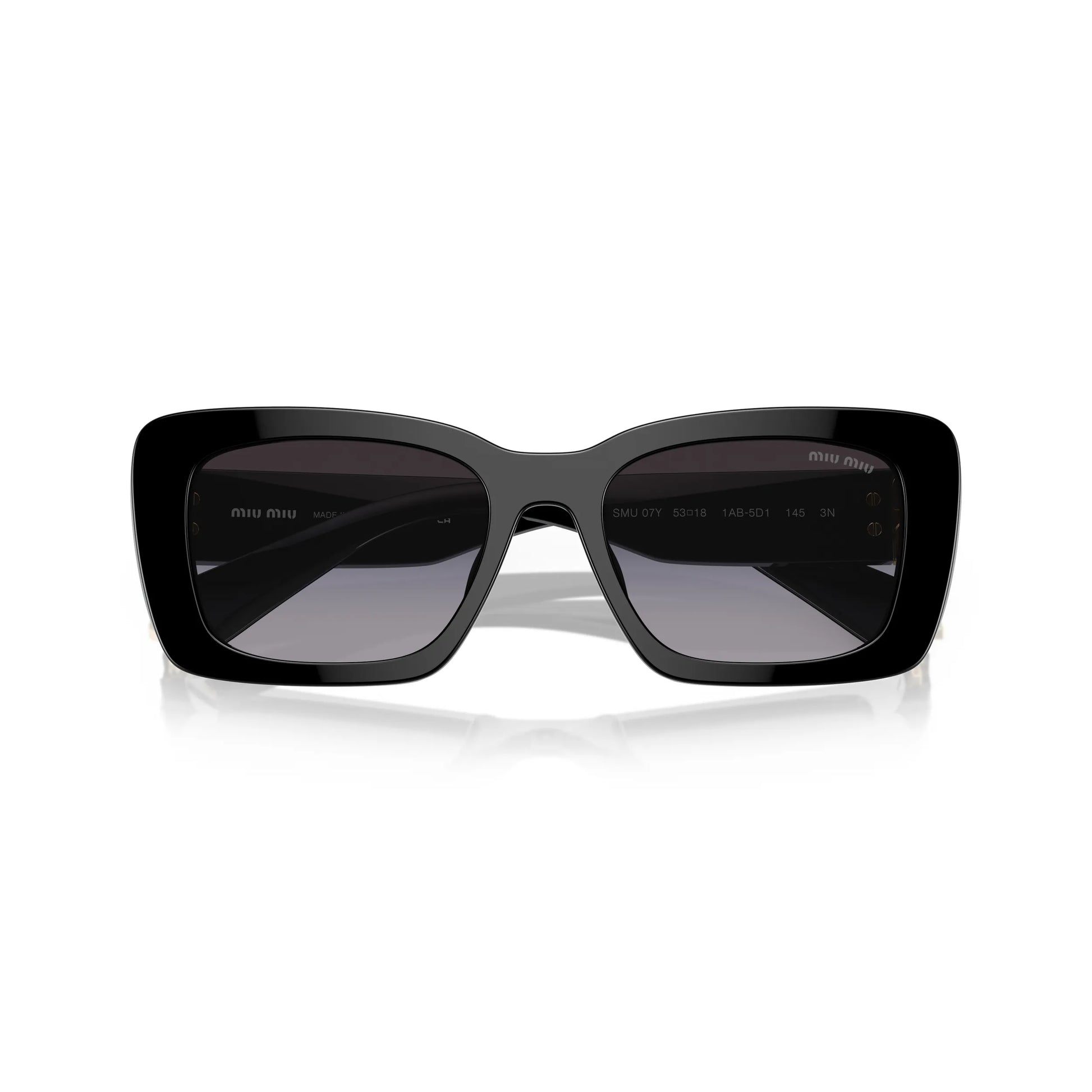 Occhiali da sole Miu Miu MU 07YS 1AB5D1 Nero rettangolare -dettagli2
