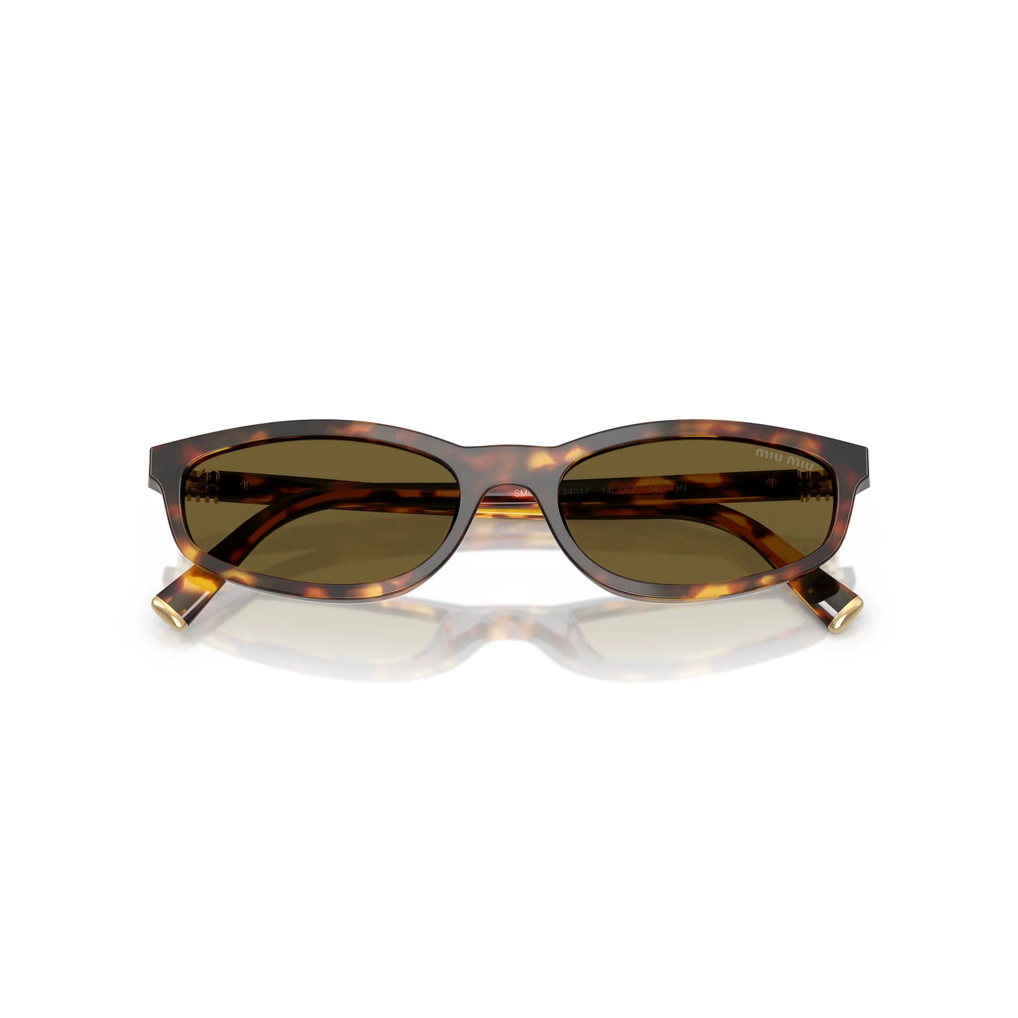 Occhiali da sole Miu Miu MU A06S 14L09Z Havana Miele -dettagli2