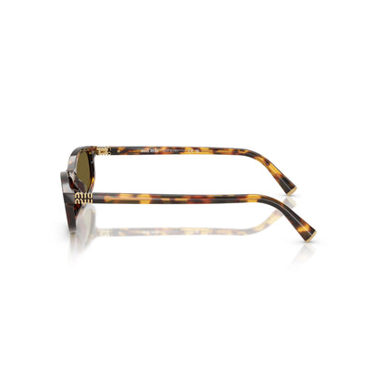 Occhiali da sole Miu Miu MU A06S 14L09Z Havana Miele -dettagli