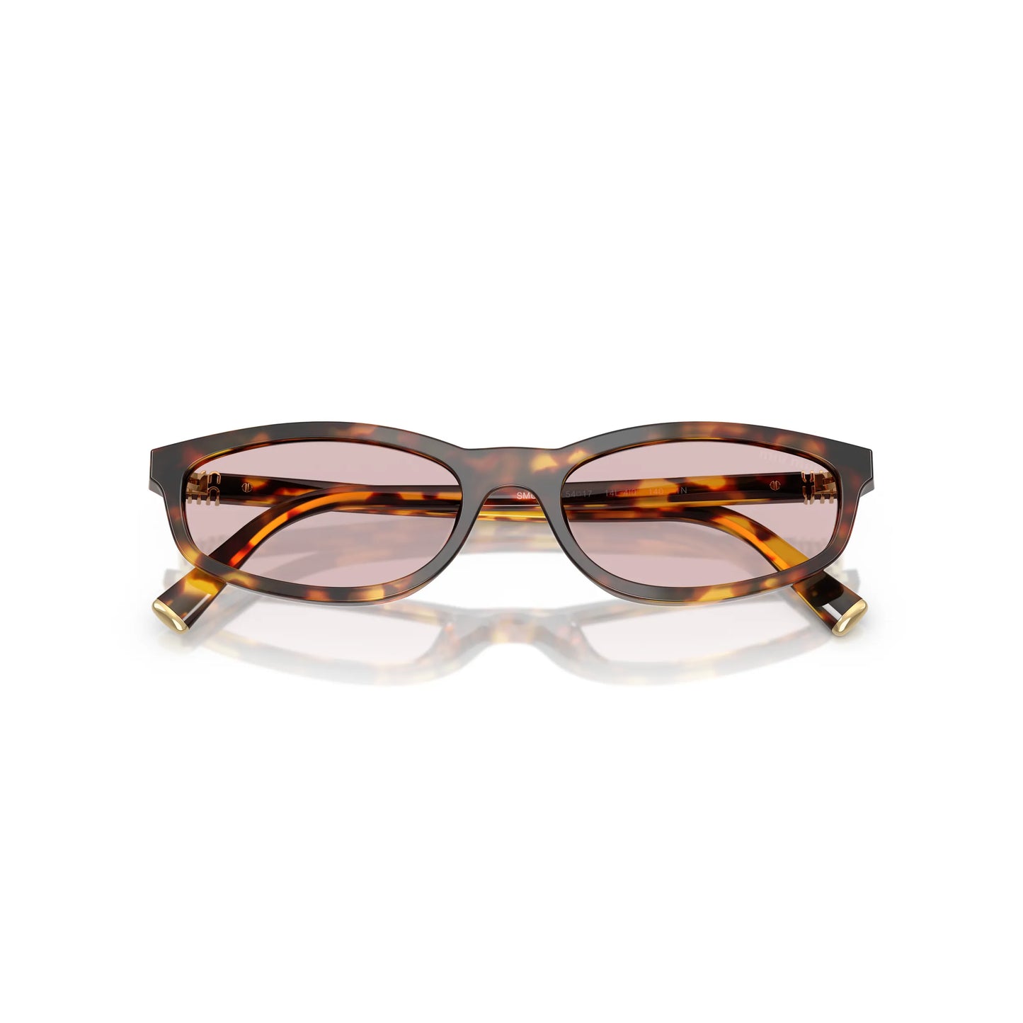 Occhiali da sole Miu Miu MU A06S 14L4I0 Havana Miele geometrico -dettagli2