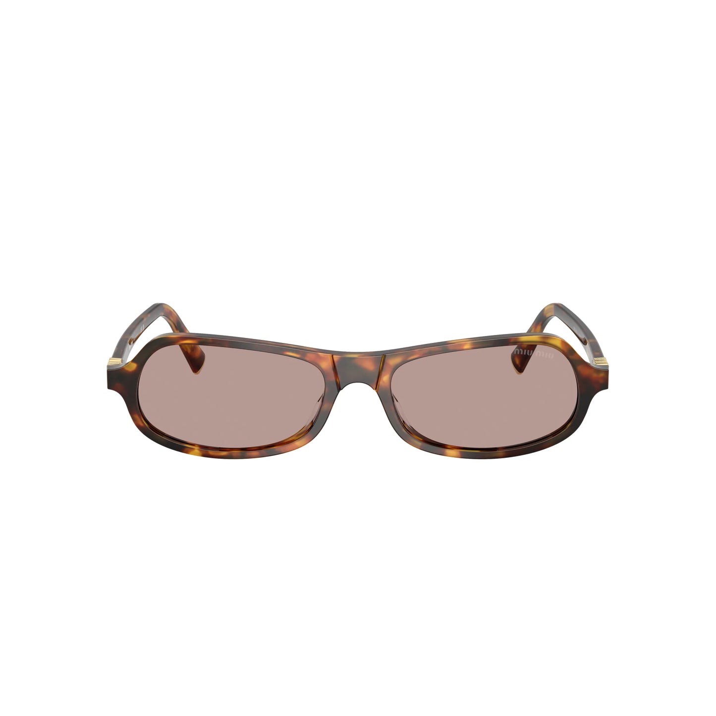 Occhiali da sole Miu Miu MU B10SU 14L20I Havana Miele geometrico