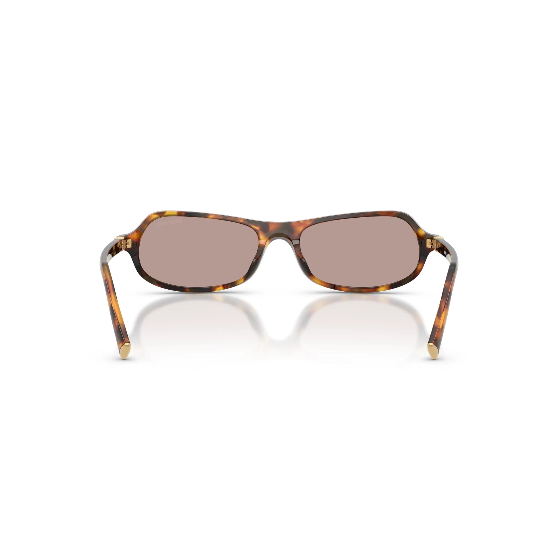 Occhiali da sole Miu Miu MU B10SU 14L20I Havana Miele geometrico -dettagli1