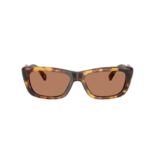Occhiali da sole Miu Miu MU B12S 14L20D Honey Havana rettangolare