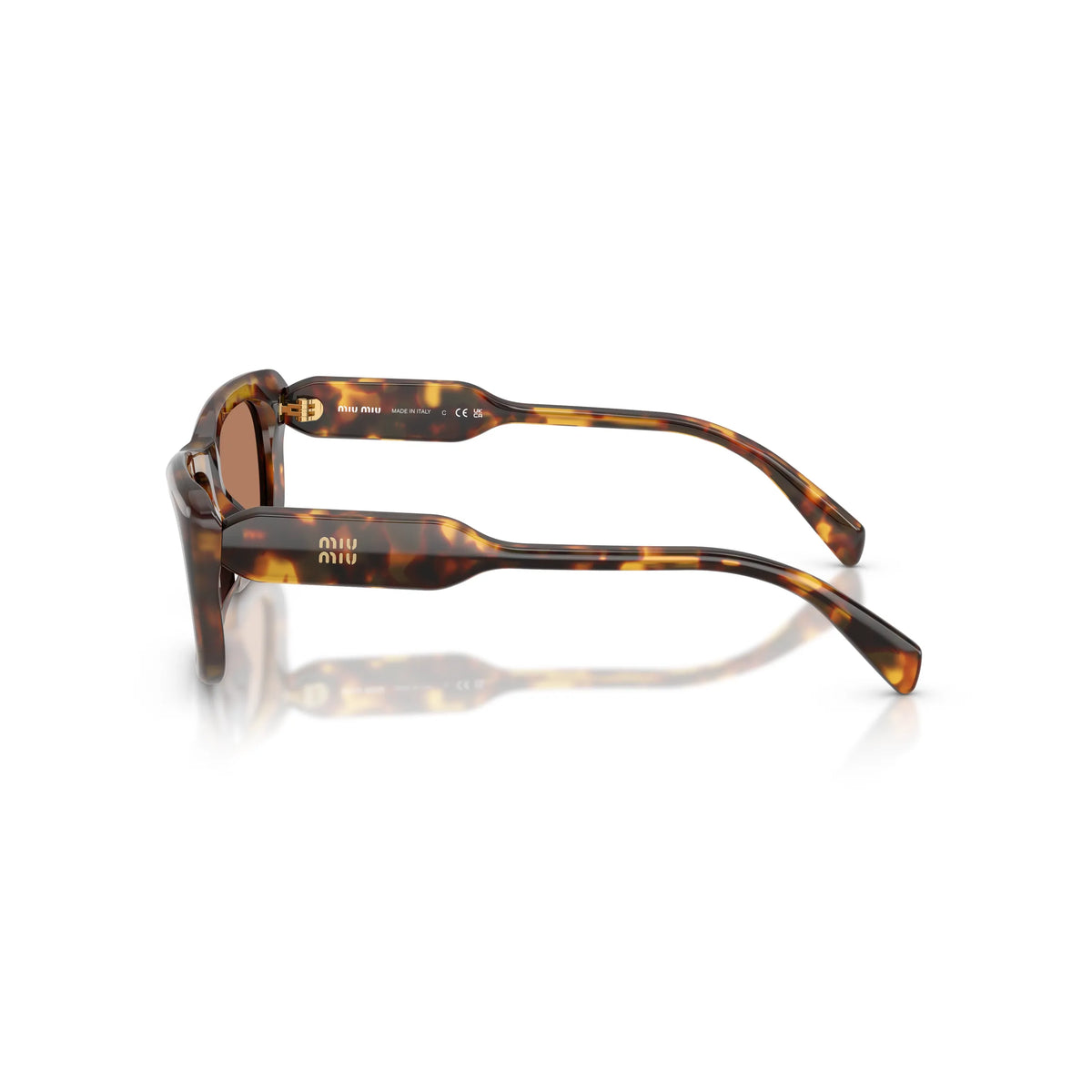 Occhiali da sole Miu Miu MU B12S 14L20D Honey Havana rettangolare