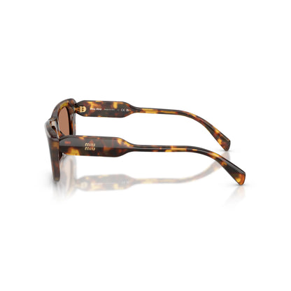 Occhiali da sole Miu Miu MU B12S 14L20D Honey Havana rettangolare